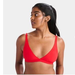 Parade Re:Play Plunge Bralette - Red Balloon Large | Sustainable + Comfy!